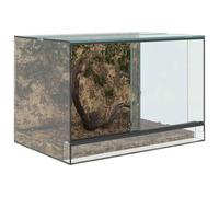 vidaXL Terrarium en verre pour reptiles 60x40x40 cm Vision à 360 degrés Bonne ventilation Blanc