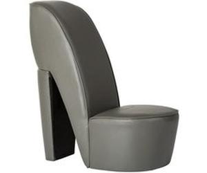 vidaXL Hakstoel similicuir gris Gris G