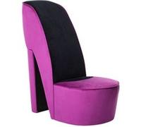 vidaXL Hakstoel velours paars Violet G