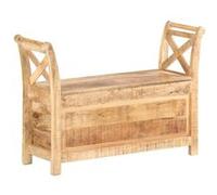 Vidaxl Banc D'entrée 103x33x72 Cm Bois De Manguier Solide