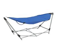 Vidaxl Hamac Avec Support Pliable Bleu