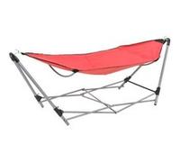 vidaXL Hamac avec support pliable Rouge Rouge G