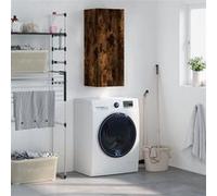 Vidaxl Armoire Murale Chêne Fumé 34,5x34x90 Cm Multicolore
