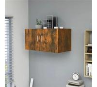 vidaXL Hangkast 80x39x40 cm bewerkt hout gerookt eikenkleurig815513 Brun G