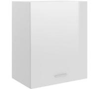 vidaXL Hangkast Lyon 50x31x60 cm bewerkt hout hoogglans wit801265 Blanc G
