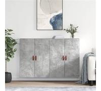 vidaXL Hangkasten 2 st 69,5x34x90 cm betongrijs3195599 Gris G