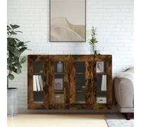 vidaXL Hangkasten 2 st bewerkt hout gerookt eikenkleurig3197910 Marron G