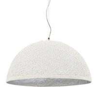 Vidaxl Lampe Suspendue Blanc Et Argenté Ø50 Cm E27 Argenté