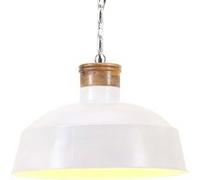 Vidaxl Lampe Suspendue Industrielle 58 Cm Blanc E27 Blanc
