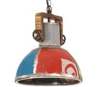vidaXL Hanglamp industrieel rond 25 W E27 30 cm meerkleurig344396 Multicolore G