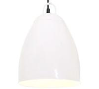 vidaXL Hanglamp industrieel rond 25 W E27 32 cm wit320562 Blanc G