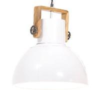 Vidaxl Lampe Suspendue Industrielle 25 W Blanc Rond 40 Cm E27 Blanc