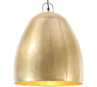 vidaXL Hanglamp industrieel rond 25 W E27 42 cm messingkleurig320556 Or G