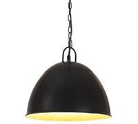 vidaXL Hanglamp industrieel vintage rond 25 W E27 31 cm zwart320548 Noir G