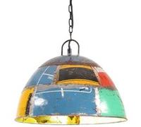 vidaXL Lampe suspendue industrielle vintage ronde 41 cm E27 25 W Multicolore