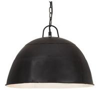 Vidaxl Lampe Suspendue Industrielle Vintage 25 W Noir Rond 41 Cm E27 Noir