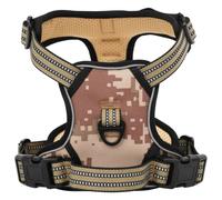 vidaXL Harnais pour Chien avec Bandes réfléchissantes réglables M, Harnais pour Animaux de Compagnie, Harnais de Marche pour Chien, Harnais Anti-Traction pour Chien