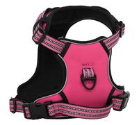 Vidaxl Harnais Pour Chien Avec Bandes Réfléchissantes Réglables Rose S