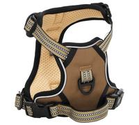 Vidaxl Harnais Pour Chien Avec Laisse Et Collier Réglables Marron S