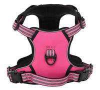 vidaXL Harnais pour Chien avec Laisse et Collier réglables Rose M, Harnais pour Animaux de Compagnie, Harnais de Marche pour Chien, Harnais Anti-Traction pour Chien