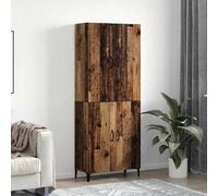 Vidaxl Haut Armoire 2 Pcs Bois Ancien 69,5 X 34 X 180 Cm