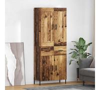 vidaXL Haut Armoire 2 pcs Bois Ancien Bois d'ingénierie