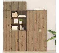 vidaXL Buffet haut Chêne artisan 185 cm Bois d'ingénierie Moderne