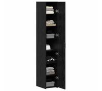 vidaXL Haut Armoire 2 pcs Chêne Noir 30 x 42,5 x 185 cm, Haut de Gamme, Meuble de Rangement rectangulaire, Moderne, en Bois, pour Un intérieur épuré et organisé