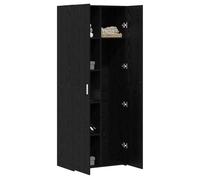 vidaXL Armoire haute Chêne noir 70 x 42,5 x 185 cm – Bois d'ingénierie, élégante