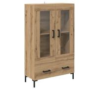 vidaXL Haut Armoire avec tiroir Chêne Artisanal 69,5 x 31 x 115 cm, Meuble de Salon Moderne, Haut Buffet rectangulaire, Design élégant, Meuble Durable et Fonctionnel