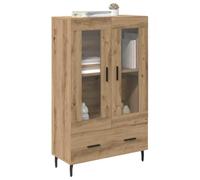 vidaXL Armoire haute en chêne artisanal avec tiroir 69,5 x 31 x 115 cm, pieds métalliques