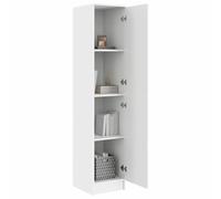 vidaXL Haut Armoire Blanc 35 x 39 x 168 cm, Unité de Salon Moderne, Buffet rectangulaire avec Grand Espace de Rangement, Armoire Fonctionnelle pour l'organisation intérieure, Gain de Place