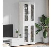 vidaXL Haut Armoire Blanc 60 x 35 x 182 cm Bois d'ingénierie