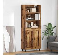 vidaXL Haut Armoire Bois Ancien 69,5 x 34 x 180 cm
