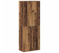 vidaXL Haut Armoire Bois Ancien 70 x 33,5 x 180 cm Bois d'ingénierie, Buffet Rectangulaire Moderne, Grand Rangement, Bois Technique Résistant, Style Minimaliste pour Organiser Votre Salle à Manger