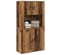 vidaXL Haut Armoire Bois Ancien 80 x 33 x 150 cm Bois d'ingénierie | Pas mal d'espace pour ranger toutes vos affaires, Super look bois vieilli, Fait en bois récupéré solide
