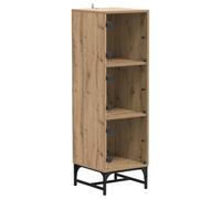 vidaXL Haut Armoire chêne Artisanal 35 x 37 x 117 cm Bois d'ingénierie, Buffet pour Salon, Rangement Malin, Meuble Haut Moderne, vitrine en Verre, Sideboard élégant