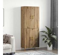 Vidaxl Haut Armoire Chêne Artisanal 69,5 X 34 X 180 Cm