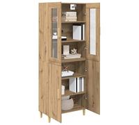 vidaXL Haut Armoire Chêne Artisanal 69,5 x 34 x 180 cm, Buffet élégant, Meuble Rectangle Moderne, Rangement spacieux, organise ta Salle à Manger, déco contemporaine