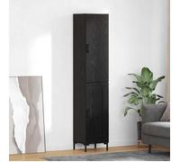 vidaXL Haut Armoire Chêne noir 34,5 x 34 x 180 cm Bois d'ingénierie, Rangement de salle à manger, buffet moderne,3416217