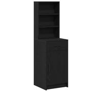 Vidaxl Super Noir Chêne 40x41x135 Cm En Bois D'ingénierie Noir