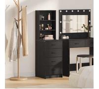 vidaXL Haut Armoire Chêne noir 40 x 41 x 135 cm Bois d'ingénierie 865047