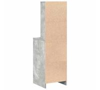 vidaXL Haut Armoire Gris béton 40 x 41 x 135 cm Bois d'ingénierie | Plein de compartiments pour garder tes affaires bien rangées, Un look moderne qui se marie avec n'importe quelle pièce,