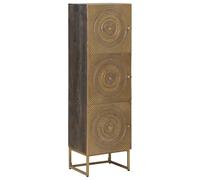 vidaXL Haut Armoire Laiton 35 x 30 x 120 cm, Salle de séjour, Designs durables pour Le Confort, Le Style et la fonctionnalité dans des espaces Modernes, créant des atmosphères accueillantes pour Tous