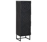 vidaXL Haut Armoire Noir 35 x 30 x 120 cm
