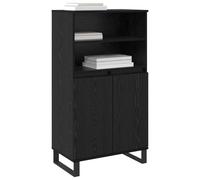 vidaXL Haut Armoire Noir 60 x 36 x 110 cm Bois d'ingénierie