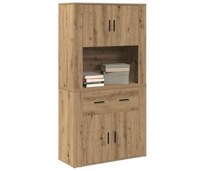 vidaXL Haut de Buffet chêne Artisanal 80 x 33 x 150 cm | Vous avez plein d'espace pour ranger vos trucs, Fini en chêne artisan, super élégant et frais,