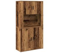 vidaXL Haut Meuble Bois Ancien 80 x 33 x 150 cm Bois d'ingénierie, Banc Rectangulaire Moderne pour Salle à Manger, Rangement Ample, Bois Massif, Style Rustique, Gain de Place