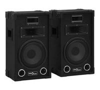 vidaXL Haut-parleurs scène Hifi passifs professionnels 2 pcs 800W Noir Noir G