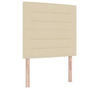Vidaxl Headboard Led Design Crème 100 Cm Tissu